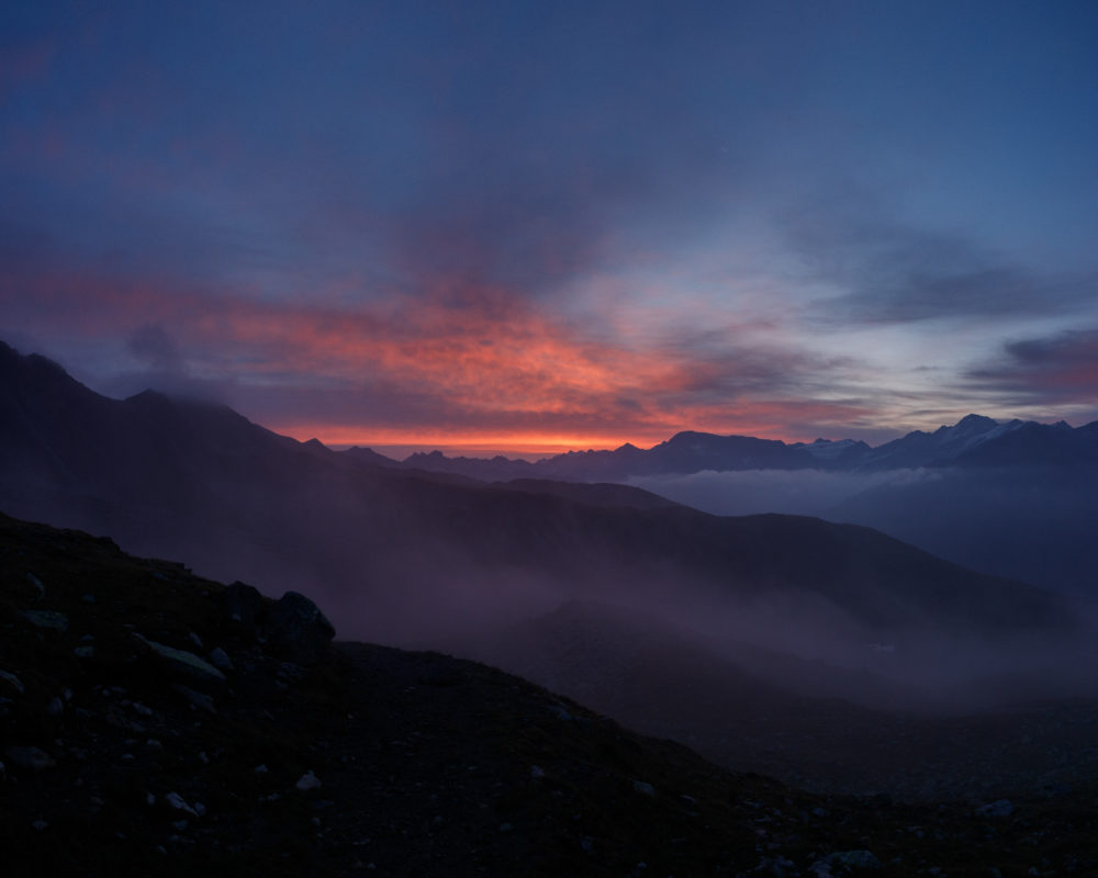 Sonnenaufgang Langtaufers